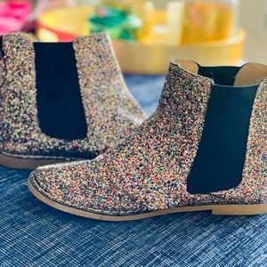 Crewcuts glitter girls booties